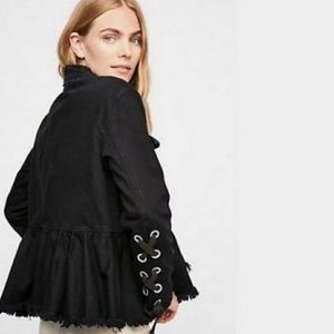 Free people willow black Jean jacket